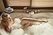 Loofah Bath Sponge XL 70g Set of 6 Spa Colors by À La Paix - Soft Exfoliating Shower Lufa for Silky Skin - Long-Handle Mesh Body Poufs- Men and Women's Luffas - Soft Texture - Full Cleanse & Lather