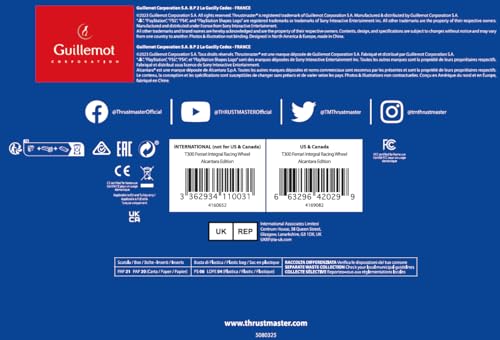 T300 Ferrari Intergral Racing Wheel - Force Feedback Volante - PS5 /PS4 / PC - Controller - Immagine 9