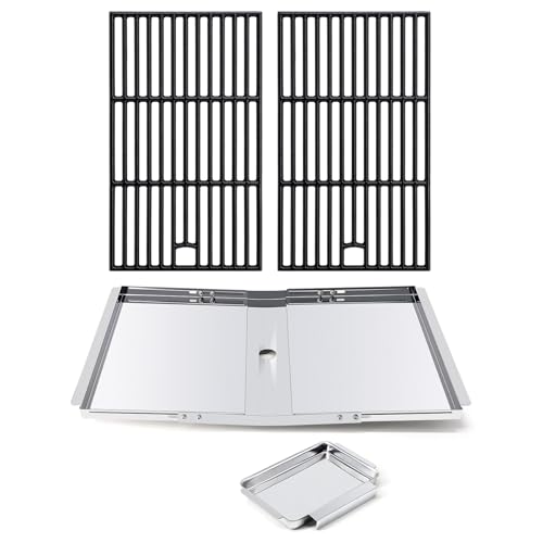 Advice Grill Replacement Parts for Dyna Glo DGB390SNP-D DGB390BNP-D, 104-04013 Grease Pan Grease Tray & 104-13002 Grill Grate for Dyna Glo 3 Burner DGB390SNP-D Gas Grill