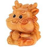 MAGICLULU Dije de Collar Dragón de Madera Tallada, Colgante Decorativo Artesanal para Pulseras Diy, Accesorio Ligero y Compacto para Manualidades y Joyería Personalizada