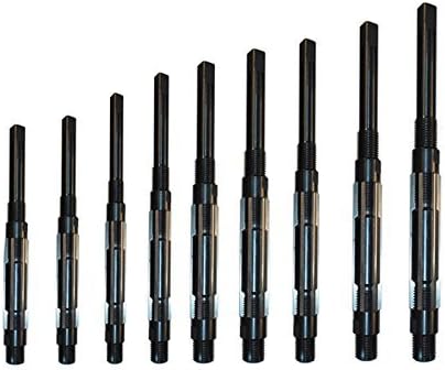 Atl05028 9 Piece Adjustable Hand Reamer Set H-4 to H-12 Sizes 15/32” to 1.3/16” Best Use for Milling Lathe