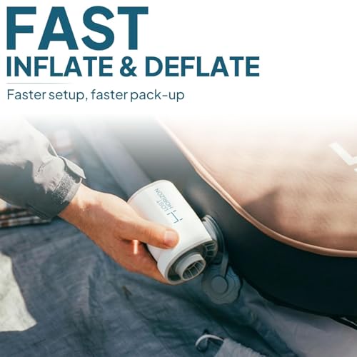 Image of Lost Horizon Air & Foam Camping Mattress, Self-Inflating Sleeping Pad, 4.5 inch Thick, with Air Pump, Queen