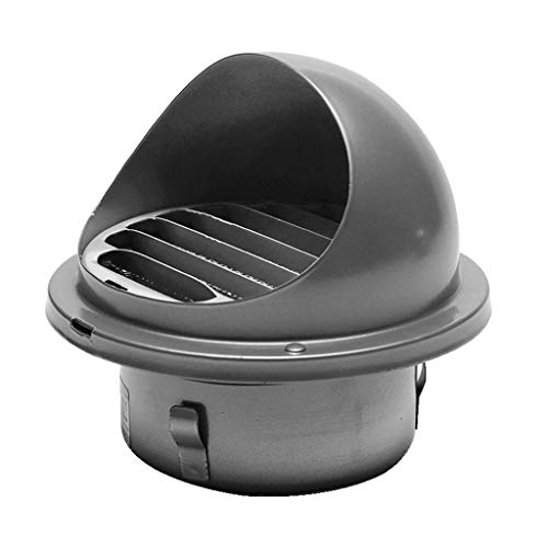 Außenkamin Entlüftungshaube Kappe Edelstahl Regendicht Außenwand Luftauslass Dunstabzugshaube Auspuffrohr Regen- und Schneedeckenschutzkappe 100mm
