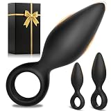 Plug Anale-Dilatatore Donna Uomo Sex Toys 3Pcs Dildo Anale Sexytoysys Coppia Plug Analesex Toy Kit Silicone Butt Plug Anali Dilatatore Ano per Uomo Toys Sessuali per Donna Uomini