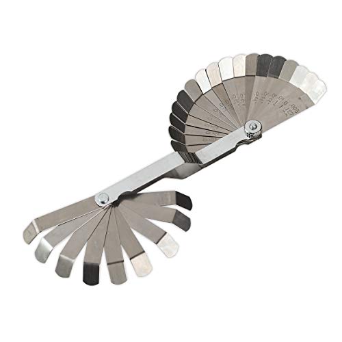 Image of Sealey VS515 26 Blade Offset Feeler Gauge-Dual Marked, Silver