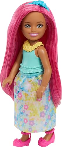 Muñeca Barbie Chelsea 6 pulgadas con cabello rosa miniatura 5