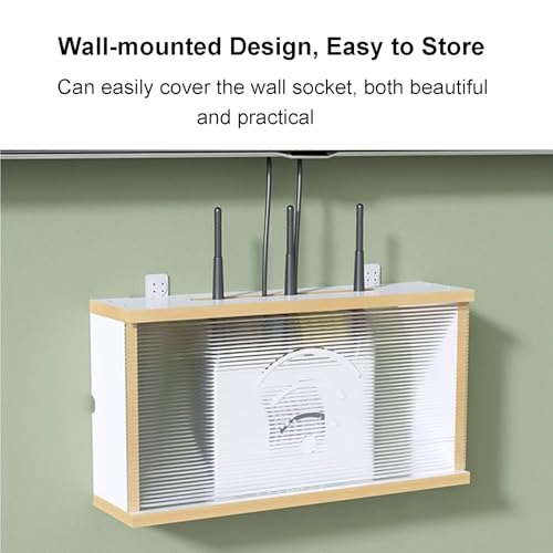 Étagère murale pour défonceuse et boîtier internet grand modèle