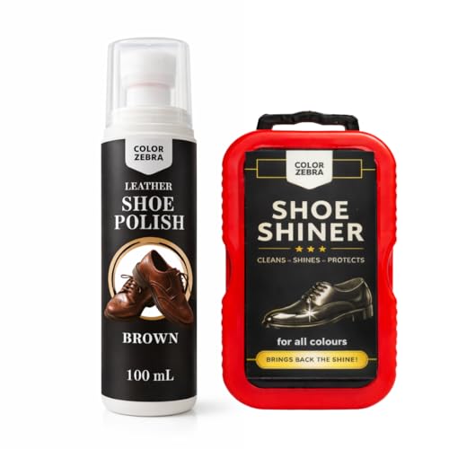 Image of Color Zebra Leather Liquid Shoe Polish 100 Ml | Instant Shine