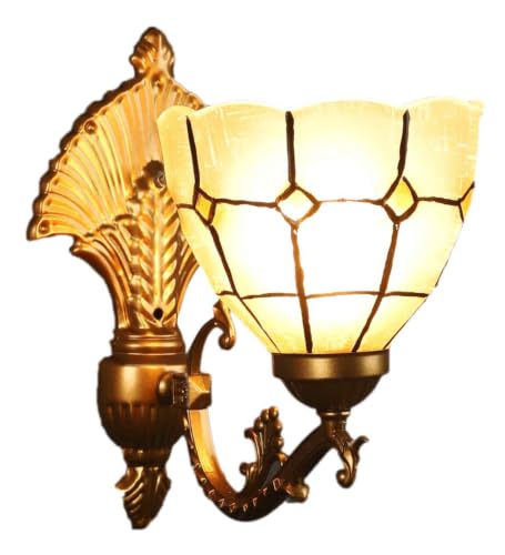 Image of ELIANTE by Jainsons Lights | Matera Antique Gold Iron Wall Sconces Included Bulb | Lights | Gold Iron Light Fixture | for Living Room, Bedroom, Hallway | E27 Holder | 3 Year Warranty