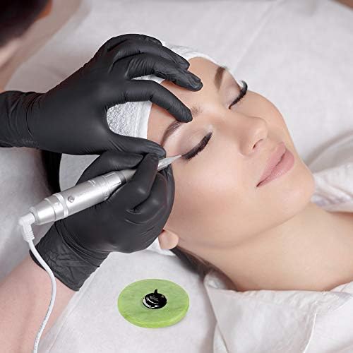 Tagaremuser 4 Pieces Eyelash Extension Round Jade Stone Glue Adhesive Pallet Fake Eye Lash Base, 2 Inch