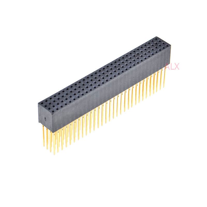 1PCS 4x30 PIN 4 Row Straight Female PIN Header 2.0MM Pitch pin Long 11MM Strip Connector Socket 4 * 30 120 PIN 4x30pin pc104