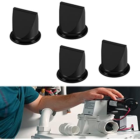 4 Pack DB Valve 1-1/2" Black Duckbill Valve Kit Replace fit for Dometic 385310076 Compatible for Sealand Vacuum Generators S & T Series Pumps model#S12D S12DAB S24D S32D S115A S12 52A S32 T12 T24 T32 Cover