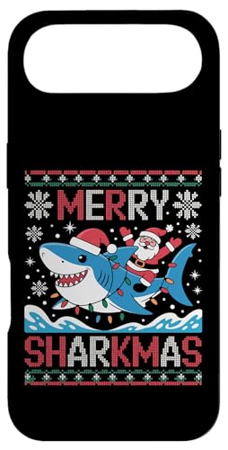Merry Sharkmas AO[Z[^[ T^ CfBO V[N Cgt X}zP[X iPhone Air p