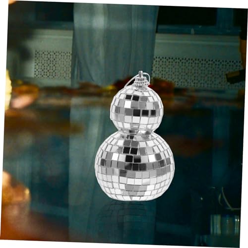 Adorno colgante de bola espejada reflectante para decoración de boda, bar y fiesta disco miniatura 3