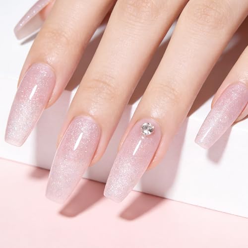 Gel Constructor para Uñas Nude Pink Glitter 15ML miniatura 5
