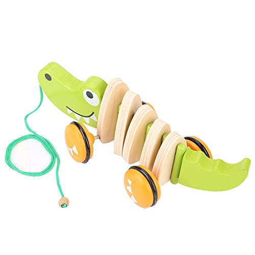 Colorful Wooden Pull Toy for Toddlers, Wood Toy to Help Balance, Suitable for Children 10 Months and Up