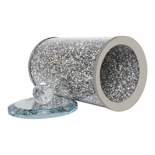 Xl Size Crushed Diamond Crystals Filled Canister / Storage Jar For Kitchen,Home,Office,Luxury Decor | Gifts For Her #TOP5
