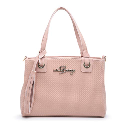 Kit Bolsa + Carteira Willibags Feminina + Transversal Removível (NUDE)