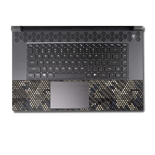 Image of MightySkins Carbon Fiber Skin Compatible with Alienware M17 R5 (2022) Full Wrap Kit - Camo Dots | Protective, Durable Textured Carbon Fiber Finish | Easy to Apply & Change Styles | Made in The USA