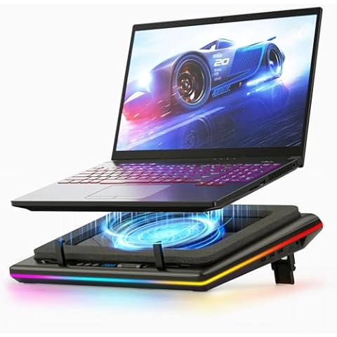 llano RGB Laptop Cooling Pad with Turbofan Cover