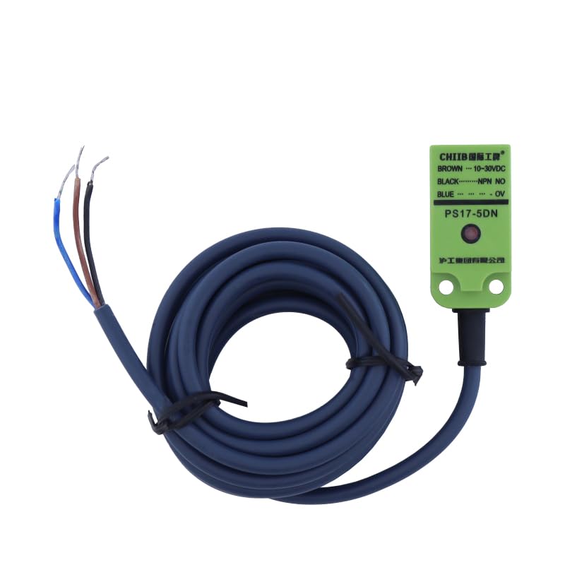 Proximity switch PS17-5DN/DN2/DN3/DP/DP2/DP3/D1/D2/Y1/Y2 square proximity switch normally closed dc three line sensor - (Color: PS17-5DP2)