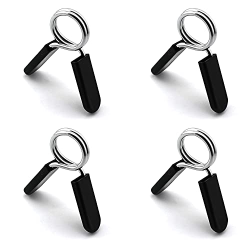 heyous 4pcs Gym Weight Lifting Dumbbell Barbell Bar Lock Clamp 25mm Spring Collar Clips Gym Dumbbell Fitness Body Building