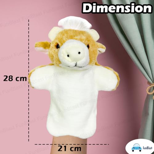 Image of FunBlast Plush Hand Puppets for Kids - Animals Hand Puppet Toys, Soft Hand Puppets for Kids, Story Telling Puppet for Kids, Hand Puppet Toy, Fun Play Learning Toys (Sheep)