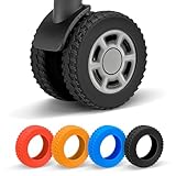 BCAVME 2026 Upgraded 8 Pcs Luggage Wheel Covers, Silicone Protective Covers for 2-2.4' Suitcases Spinner Wheel, Wear-Resistant, Anti-Noise, Thickened Protector, Travel Accessories (Black)