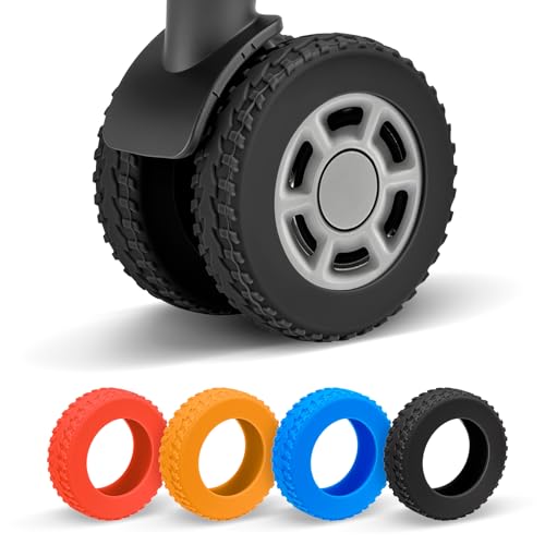 BCAVME 2026 Upgraded 8 Pcs Luggage Wheel Covers, Silicone