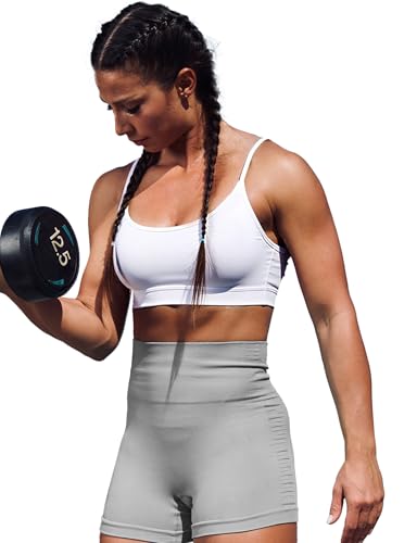 Image of Buauty 2 Packs Y Back Sports Bra for Women, Low Impact Padded Racerback Spaghetti Strap Bras, Workout Yoga Tops