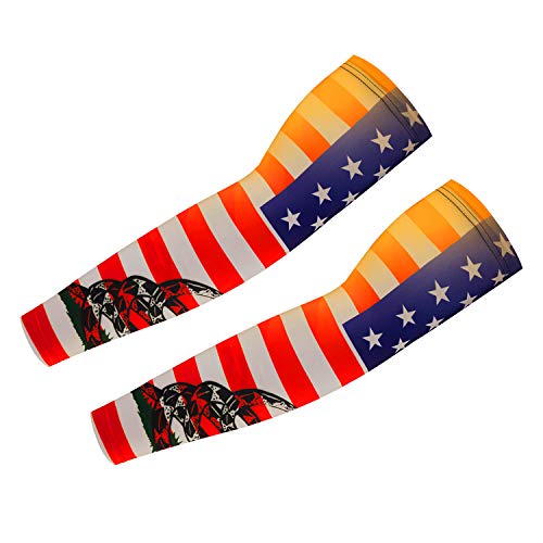 JPOJPO Cycling Armwarmers For Womem Men Arm Sleeves UV Protection Snake XXL