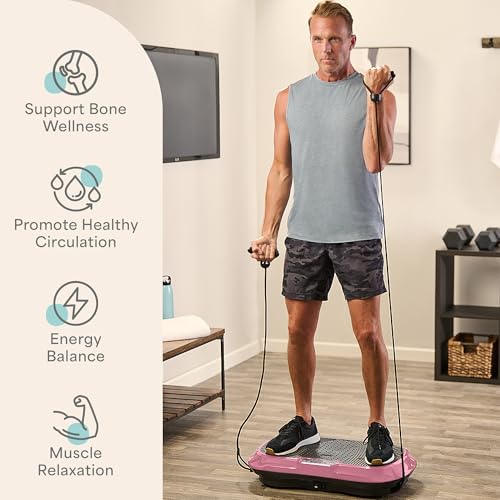Image of Lifepro Waver Vibration Plate Exercise Machine - High-Intensity Vibration Plate for Lymphatic Drainage - Full-Body Workout Vibrating Platform with Loop Bands - Fitness Equipment for Strength & Toning