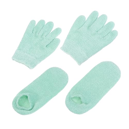 MERRYHAPY 4pcs Gel Gloves Foot Masks Moisturizing Spa Gloves Dry Hand Cream Socks for Random Style
