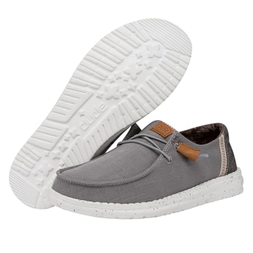 Image of HEYDUDE Women's Wendy Washed Canvas | Women's Shoes | Women's Lace Up Loafers | Comfortable & Light-Weight