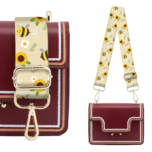 Image of Wide Purse Strap Replacement Crossbody, Funny Shoulder Strap Adjustable, Cute Bag Strap for Women Guitar Purses