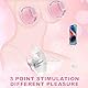 Qcpuuu Nippelsauger, 2 In 1 Elektrische Bruststimulatoren mit 12 Modus, Sexspielzeug für Frauen Solo, Vibrator Klitoris, Brustwarzen Stimulator für Sie