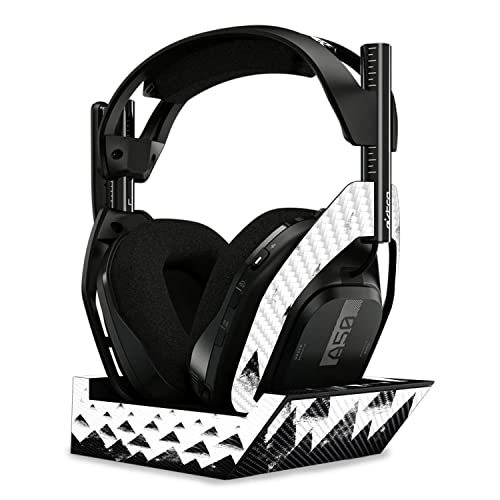 Image of MightySkins Carbon Fiber Skin Compatible with Astro A50 Wireless Headphones + Base Station (Gen 4) - Black Hills | Protective, Durable Textured Carbon Fiber Finish | Easy to Apply | Made in The USA
