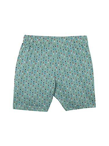 Image of Proteens Girl's Green Multi Printed Shorts