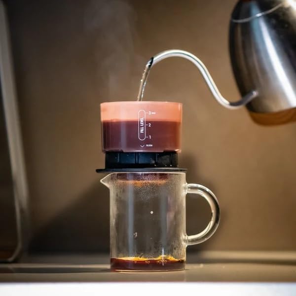 French Press Coffee Maker – Quick Brew in 60 Seconds, Portable Manual Coffee Press with Stainless Steel Filter, Compact & Eco-Friendly for Travel, Home, Office, Outdoors – Trinity Zero