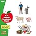 Schleich Farm World - 19PC Animal Feeding Playset with Piglet, Sheep, Donkey Figurines - Farmer Action Figure with Wheelbarrow and Tools - Durable Barnyard Toys for Imaginative Play - Kids 3+ | 72287