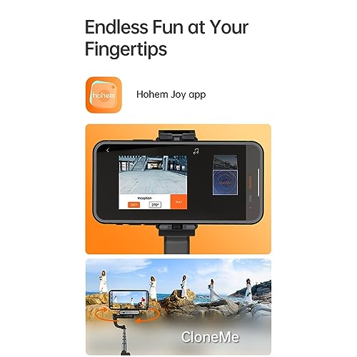 Hohem iSteady Q Estabilizador Gimbal de 3 eixos para smartphone, cardan dobrável para telefone com c