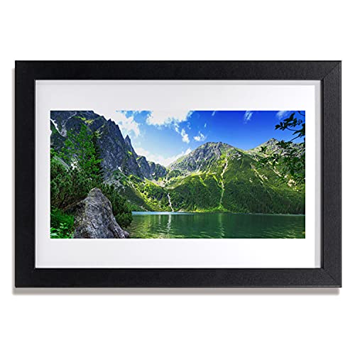 Cadre photo lac de montagne 30x20cm et affiche murale salon chambre