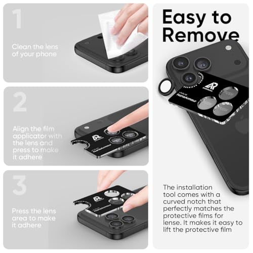 Protection objectif iPhone 17 Pro Max verre trempé FLOLAB - 7
