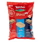 Loacker Party Pack XL, Mix di Mini Wafer Classic con Crema al Cioccolato, Nocciola e Vaniglia, 3 Varietà in 80 monoporzioni Minis, Confezione Convenienza da 800g