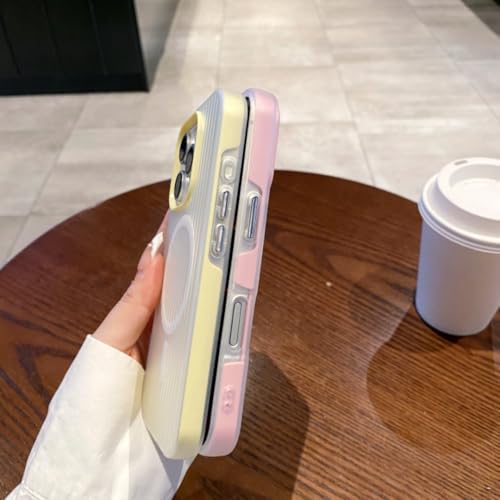 Coque rose iPhone 14 Pro Max magnétique antichoc, idéale pour le quotidien dynamique - 3