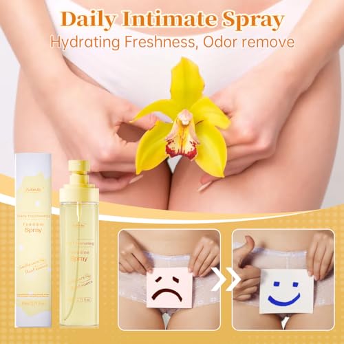 image for FuYanJie Feminine Spray for Women - pH Balanced Rinse-Free Deodorant w