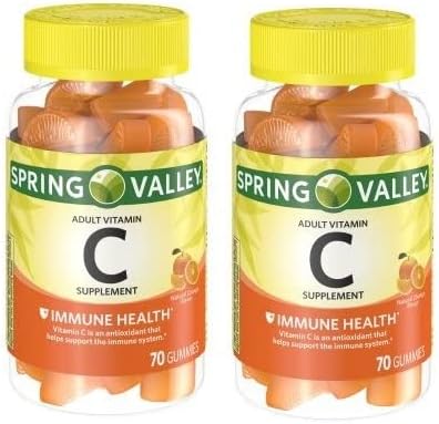 Spring Valley - Gummie Vitamin C 240 mg, 70 Orange Gummies (Pack of 2)