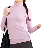 [グラモア] スポーツ インナー YOGA by glamore ハイネック長袖 UVカット 吸汗速乾 伸縮性 レディース LL モーヴピンク FT0270