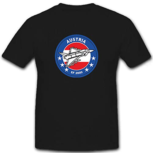 T-Shirt EF 2000 Austria Noir 3XL - Vêtement Avion de Combat Multi-Usages