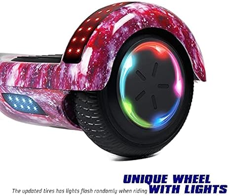 LIEAGLE Self-Balancing Scooter with Bluetooth Speaker and LED Hub Lights